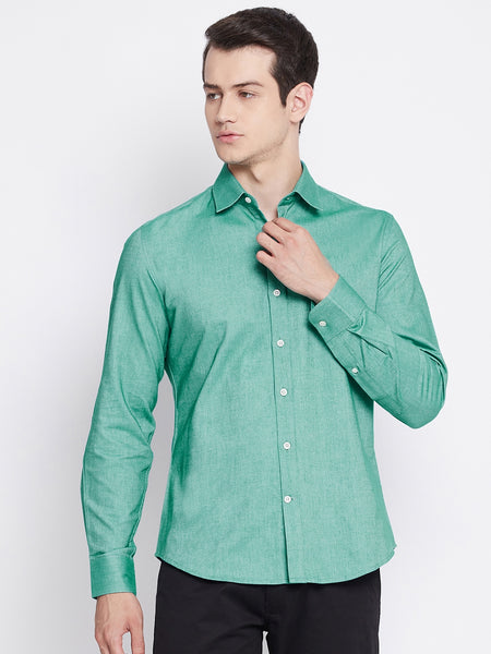 Forest Green Oxford Cotton Shirt