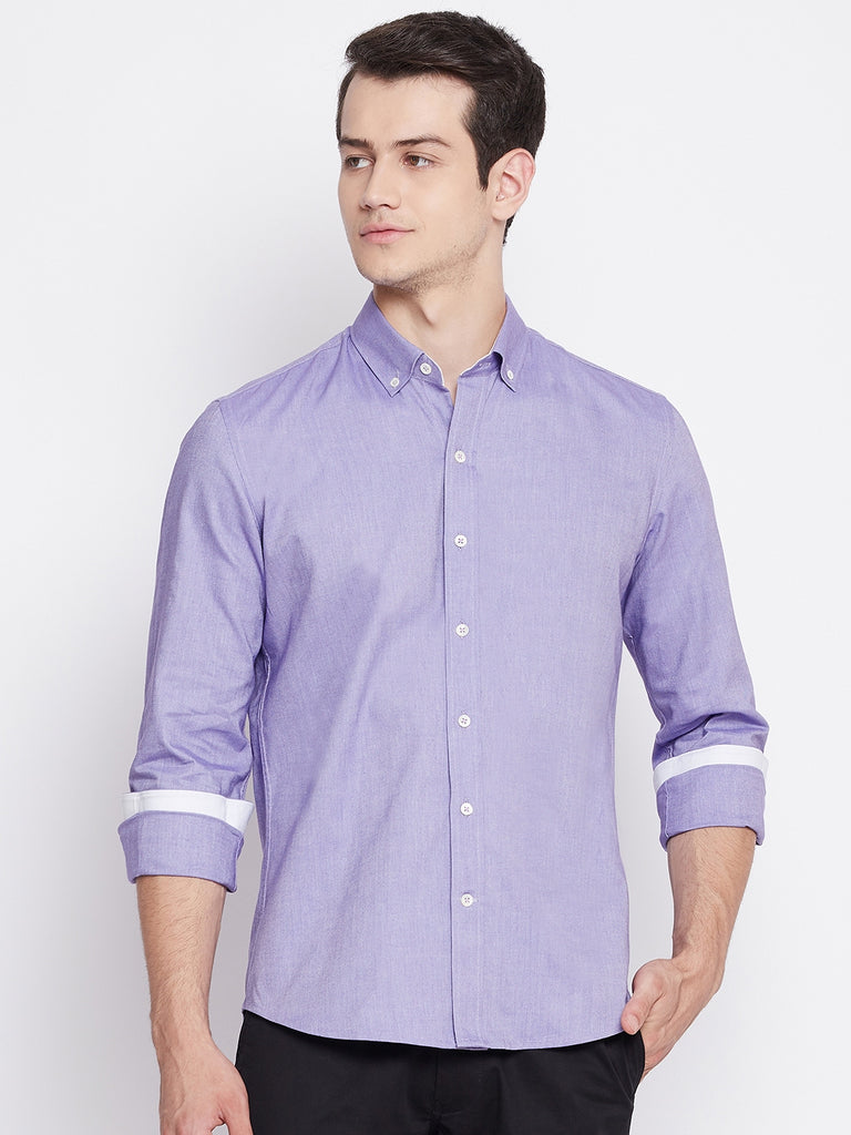 Medium Purple Oxford Cotton Shirt