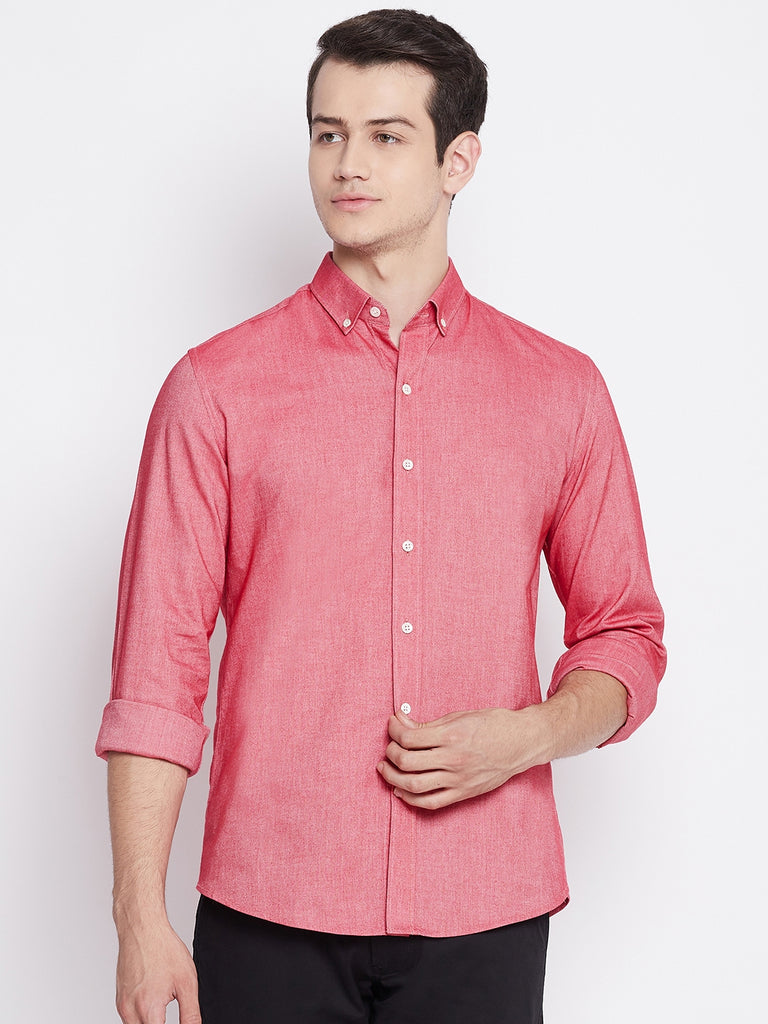 Radical Red Oxford Cotton Shirt