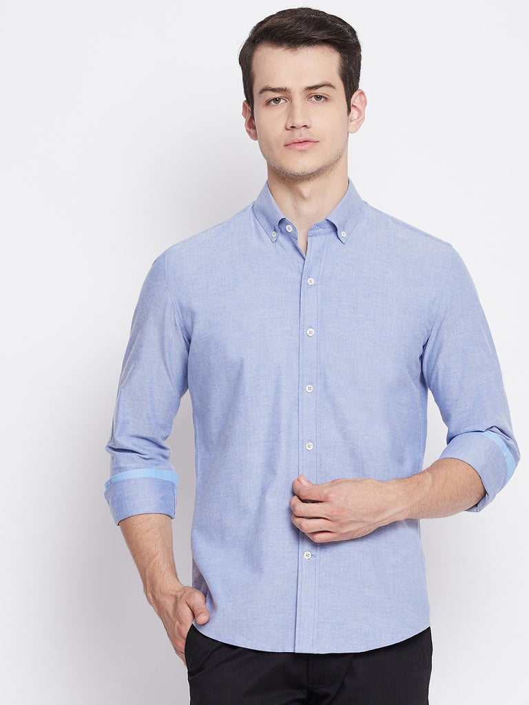 Iceberg Blue Cotton Shirt