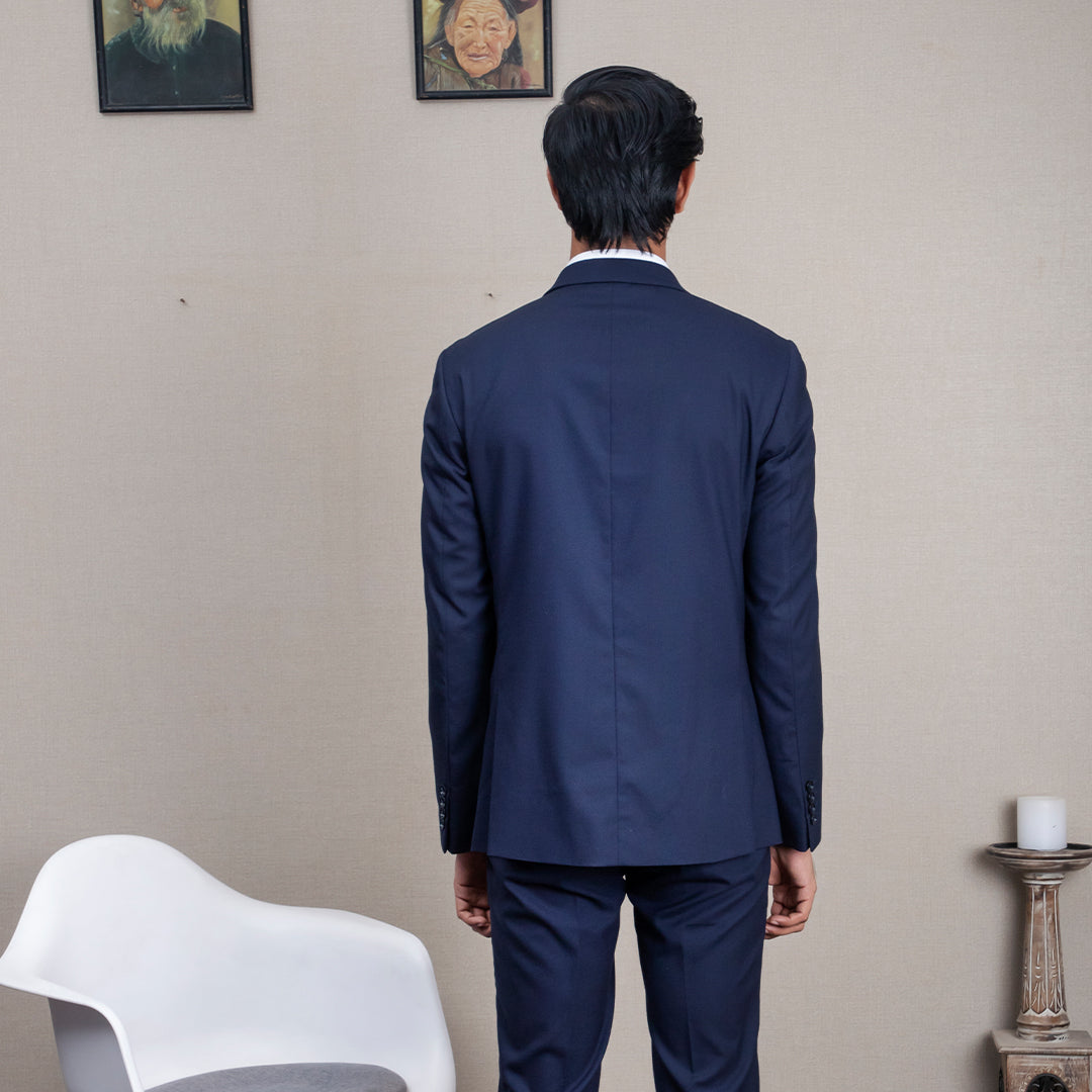 TEXTURED SUIT TROUSERS  Navy blue  ZARA India