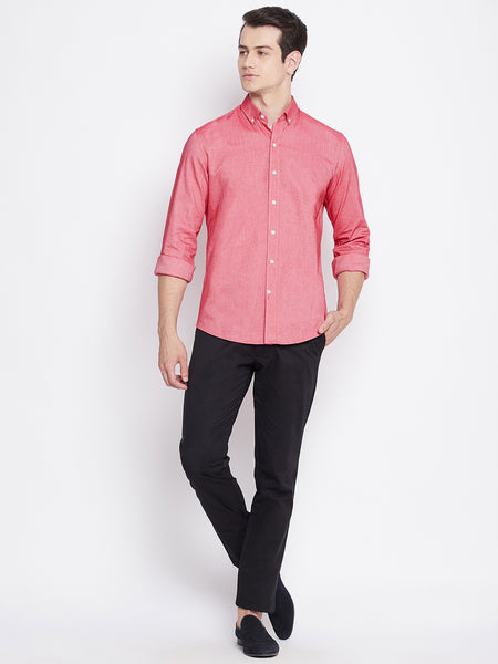 Radical Red Oxford Cotton Shirt