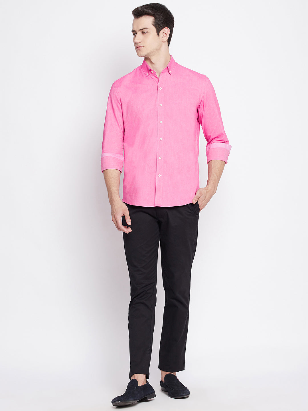 Regis Pink Oxford Cotton Shirt