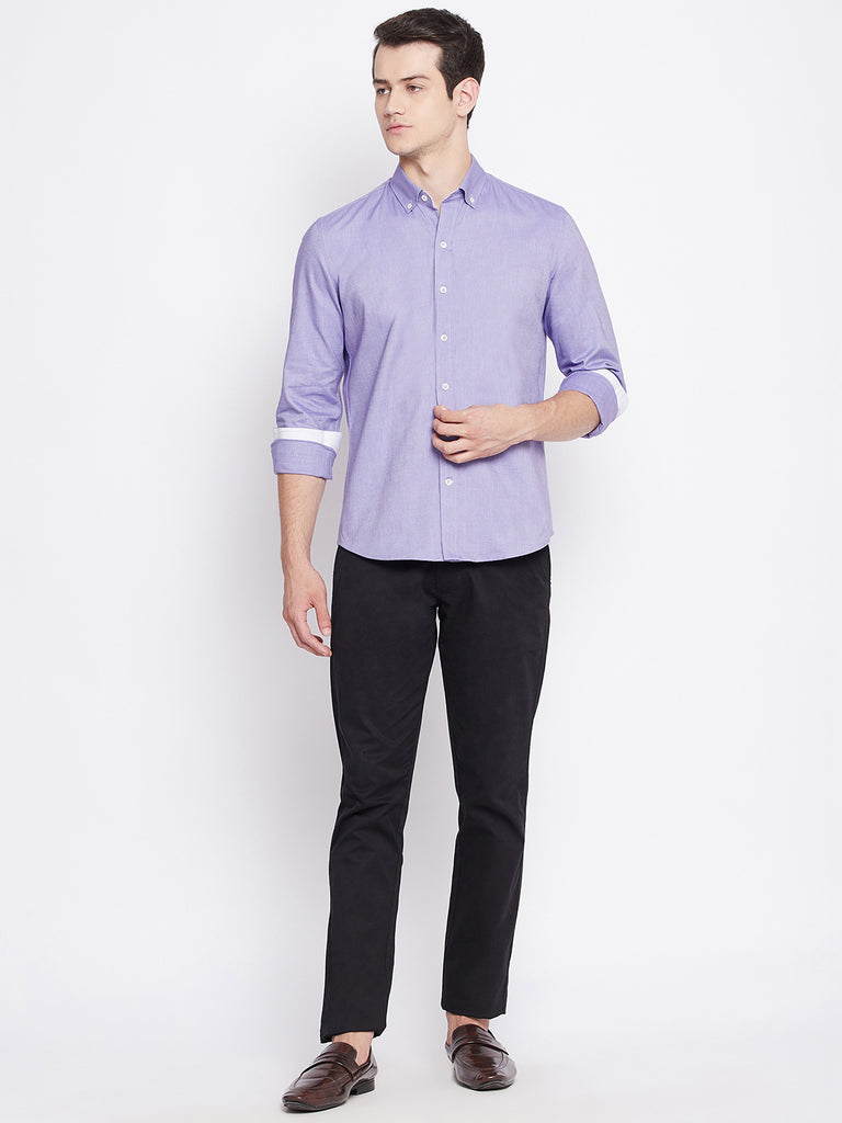 Medium Purple Oxford Cotton Shirt