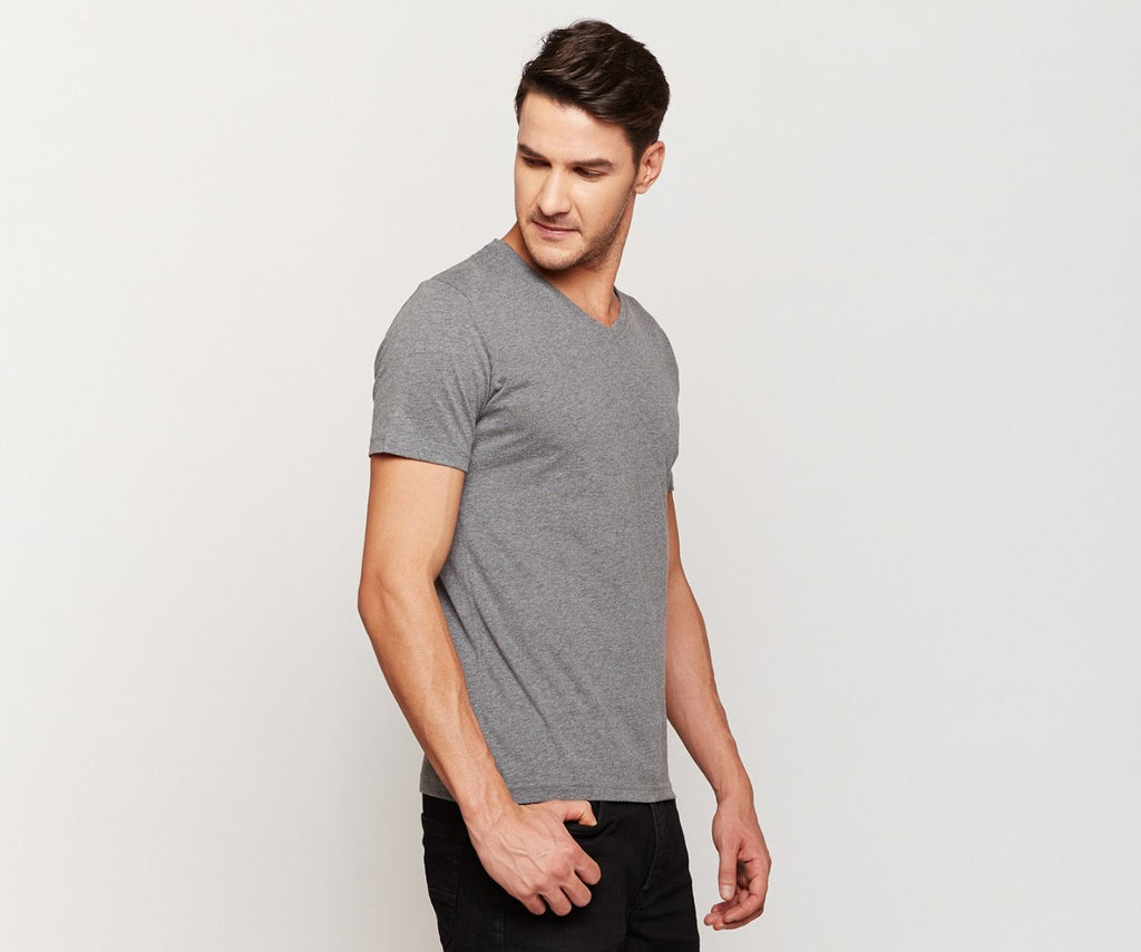Dark Grey Peach Finish T-shirt