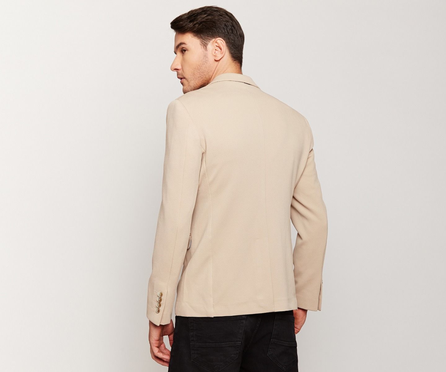 Tan Knit Blazer