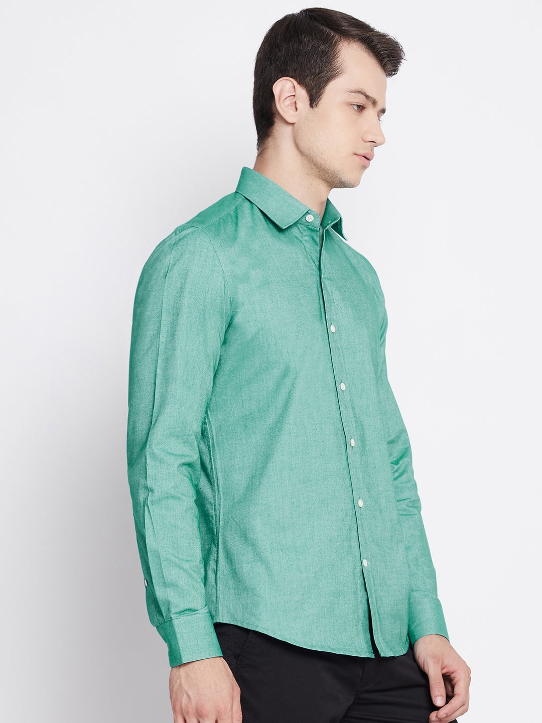 Forest Green Oxford Cotton Shirt
