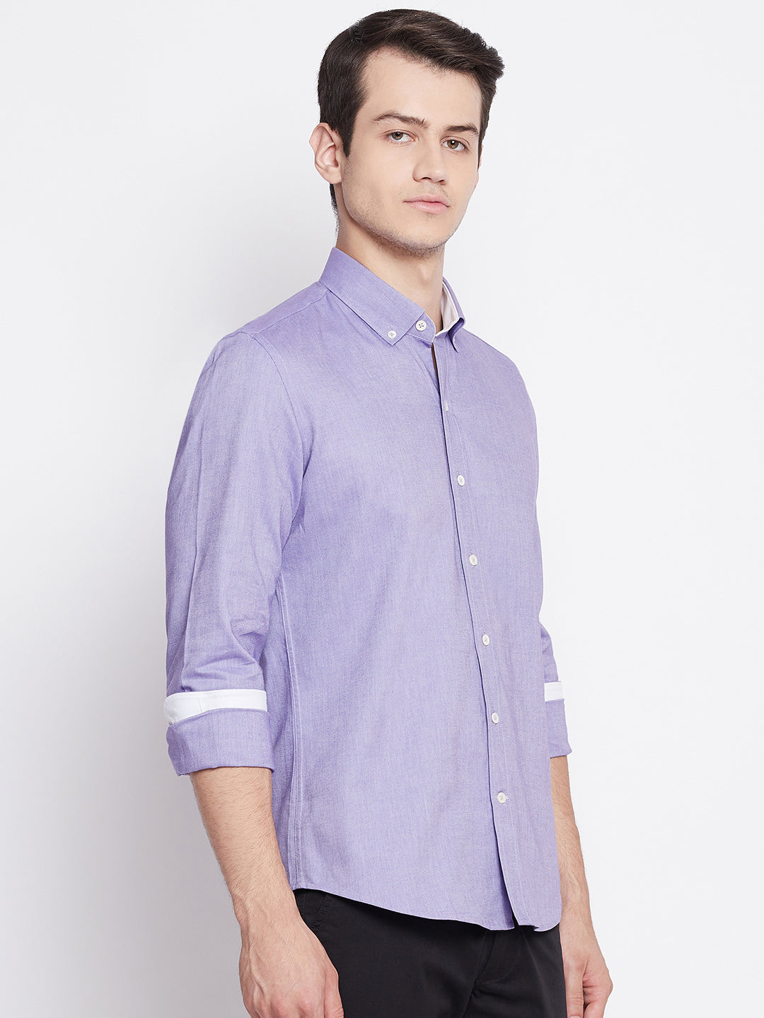 Medium Purple Oxford Cotton Shirt