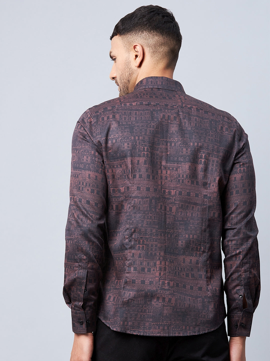 Dual Pocket Printed Shirt