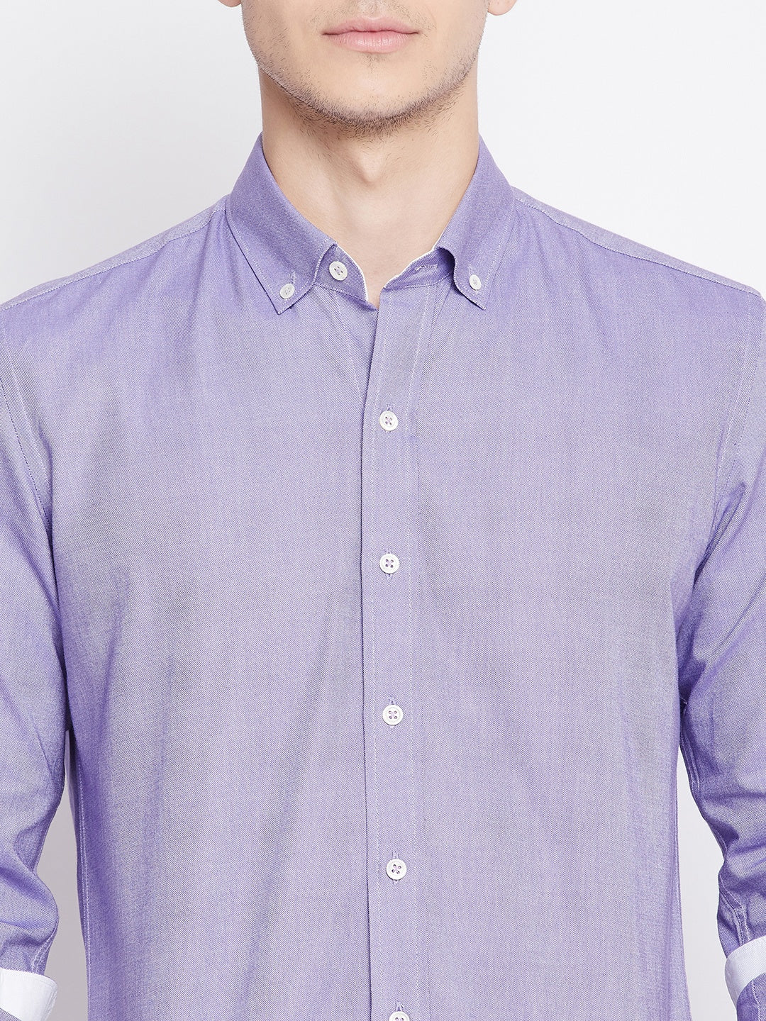 Medium Purple Oxford Cotton Shirt