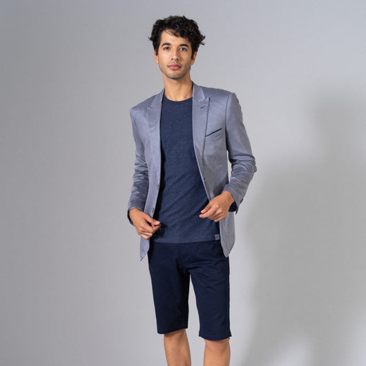 Midsummer Moon Grey Linen Blazer