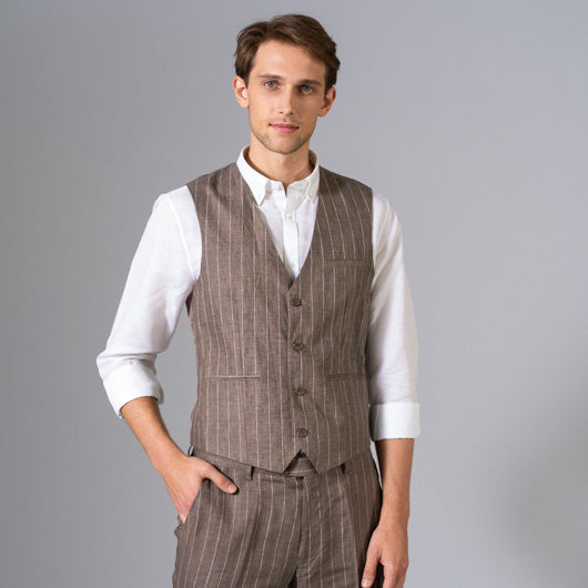 Sand Dune Linen Waist Coat