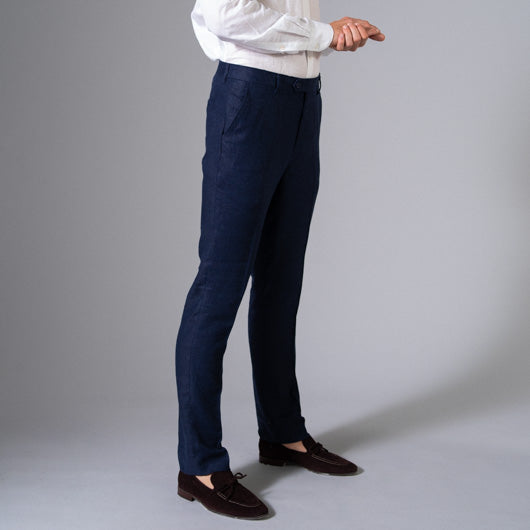 Indigo Cruise Linen Pants