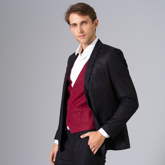 Amazeus Black linen Blazer