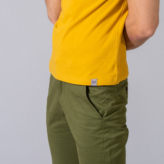 Juniper Forest Green Cotton Lycra Stretch Shorts