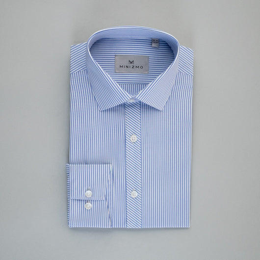 Striped Blue Cotton Shirt