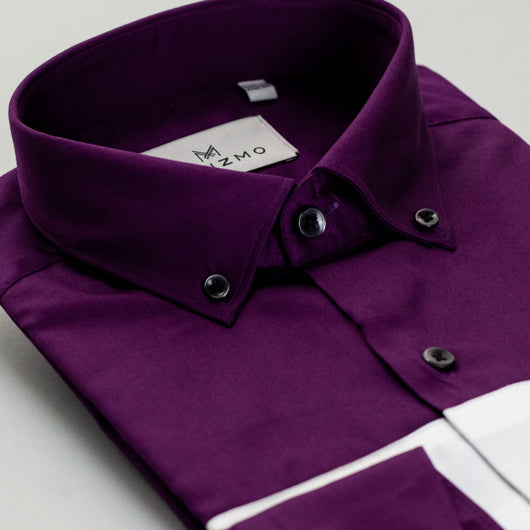 purple shirt 