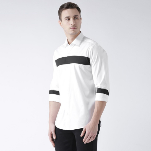 Classic white and black shirt