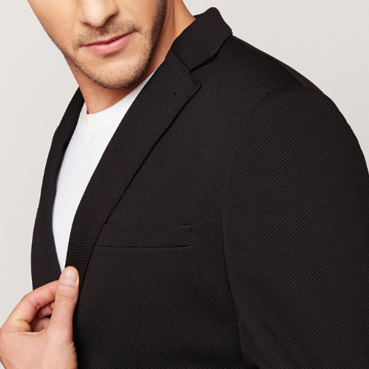 Midnight Blue Knit Blazer