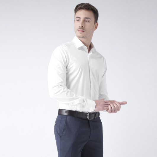 Solid white shirt