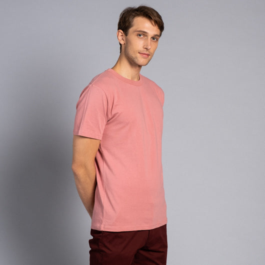 Desert Rose Pink Round Neck T-shirt