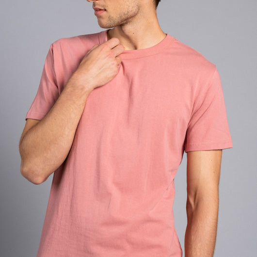 Desert Rose Pink Round Neck T-shirt