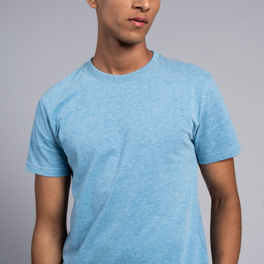 Iceberg Blues Powder Blue Crew Neck T-Shirt