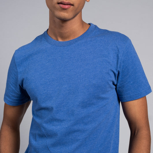 Cobalt electric blue round neck t-shirt
